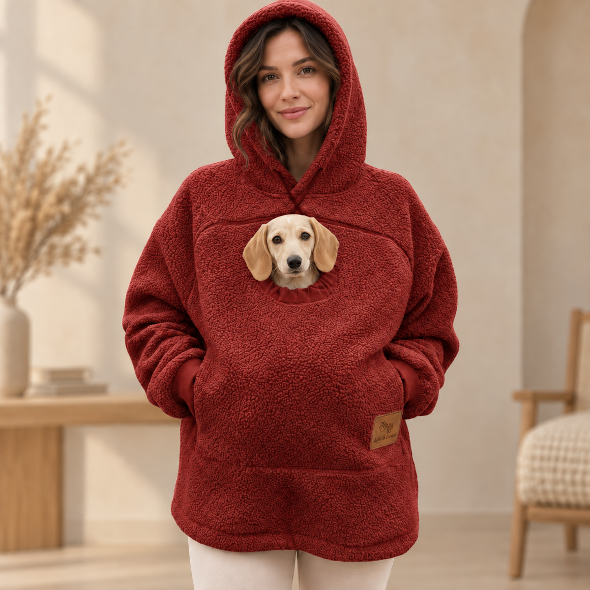 BLISKO PUPILA™ – Bluza z kieszenią dla psa i kota