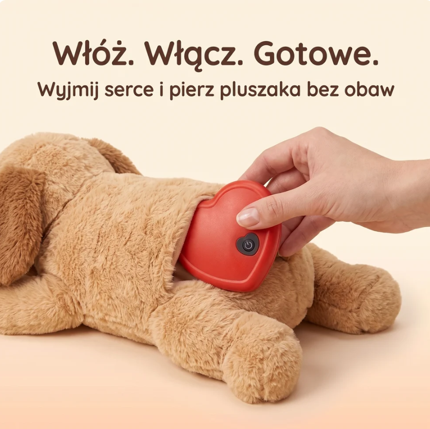 SPOKOJNY PUPIL™ – Antystresowy Pluszak z Bijącym Sercem